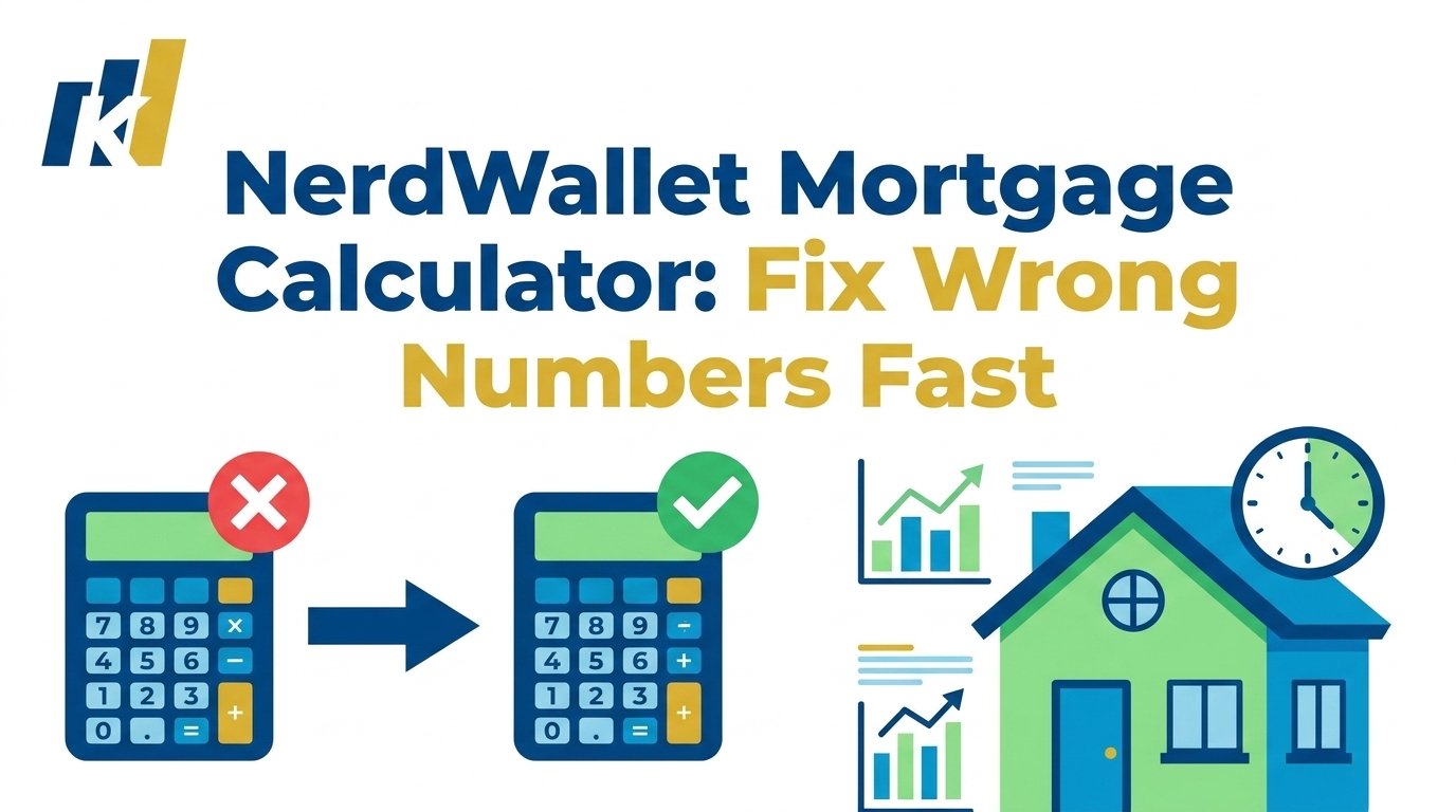 NerdWallet Mortgage Calculator: Fix Wrong Numbers Fast